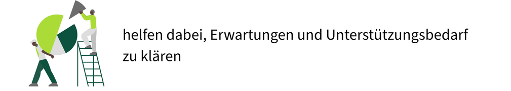 Betreuungsgespräche helfen dabei, Erwartungen und Unterstützungsbedarf zu klären